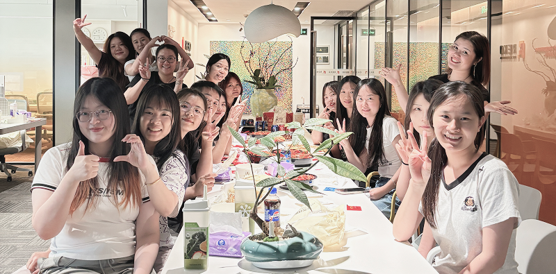 REKO’s 17-member team gathering together after company growth and clearer job duties