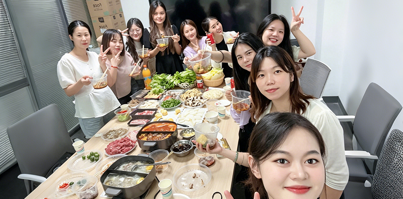 REKO’s 10-member team gathering together before the company expanded and clarified job duties