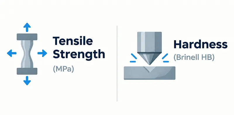2024 5056 6061 7075 aluminum tensile strength and hardness comparison