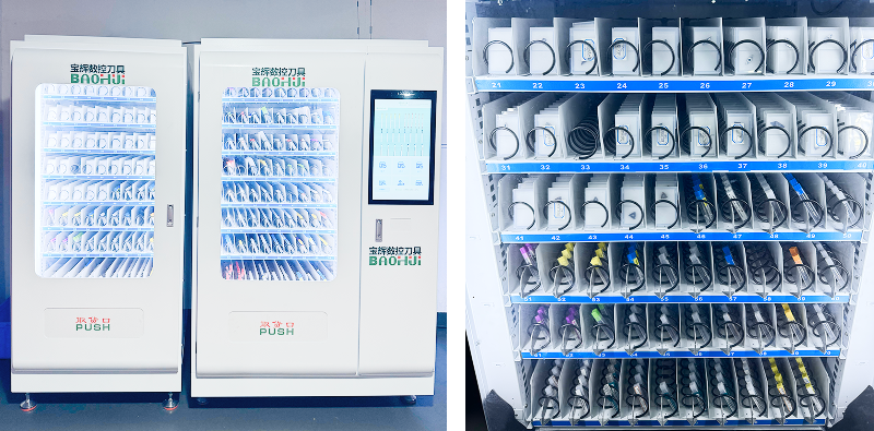REKO smart tool cabinet for CNC machining tool storage and management