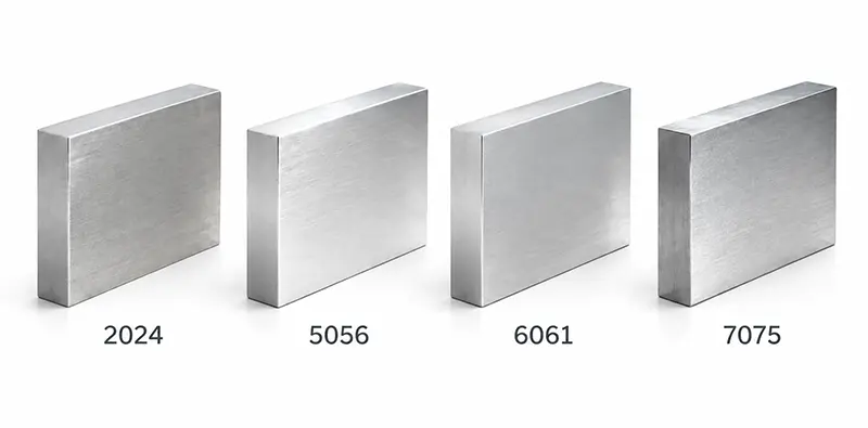 2024 vs 5056 vs 6061 vs 7075 Aluminum: Properties & CNC Comparison